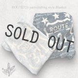 ▶ ROUTE321 yarn crafting style Blanket【BLACKの現品販売】