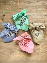 プレビュー【7/21pm9:00〜販売スタート】刺繍入り☆cool bandanna