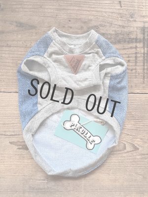 画像2: 【現品】【MP/M】denim like waffle tank【give bath paws】※クーポン不可