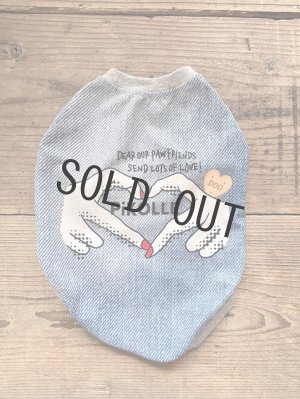 画像1: 【現品】【MP/M】denim like cool tank【finger heart】※クーポン不可 