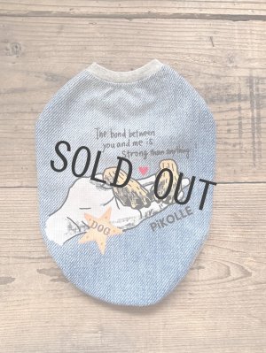 画像1: 【現品】【MP/M】denim like waffle tank【give bath paws】※クーポン不可