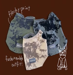 画像1: 【販売ページです】online new ☆ marble flocky print gilet ☆